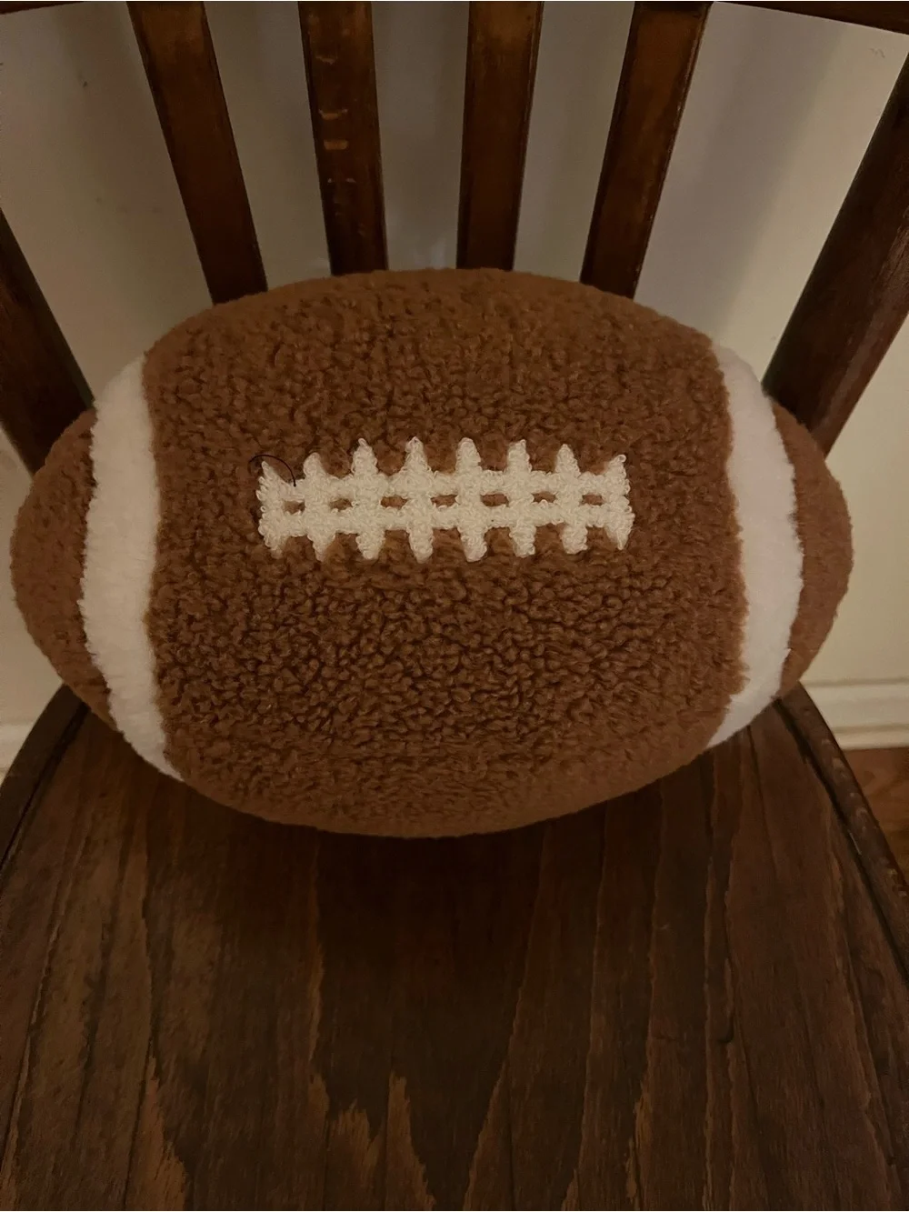 Shiraleah sherpa football pillow